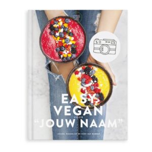 easy vegan kookboek met plaats voor naam en foto hardcover