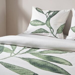 kantoenen dekbedovertrek met olijftak